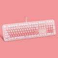 Mofii Sweet Wired Keyboard, New Wired Solely Mixed Color Office And Home Keyboard, High Appearance Level for Women, New Wired Keyboard
