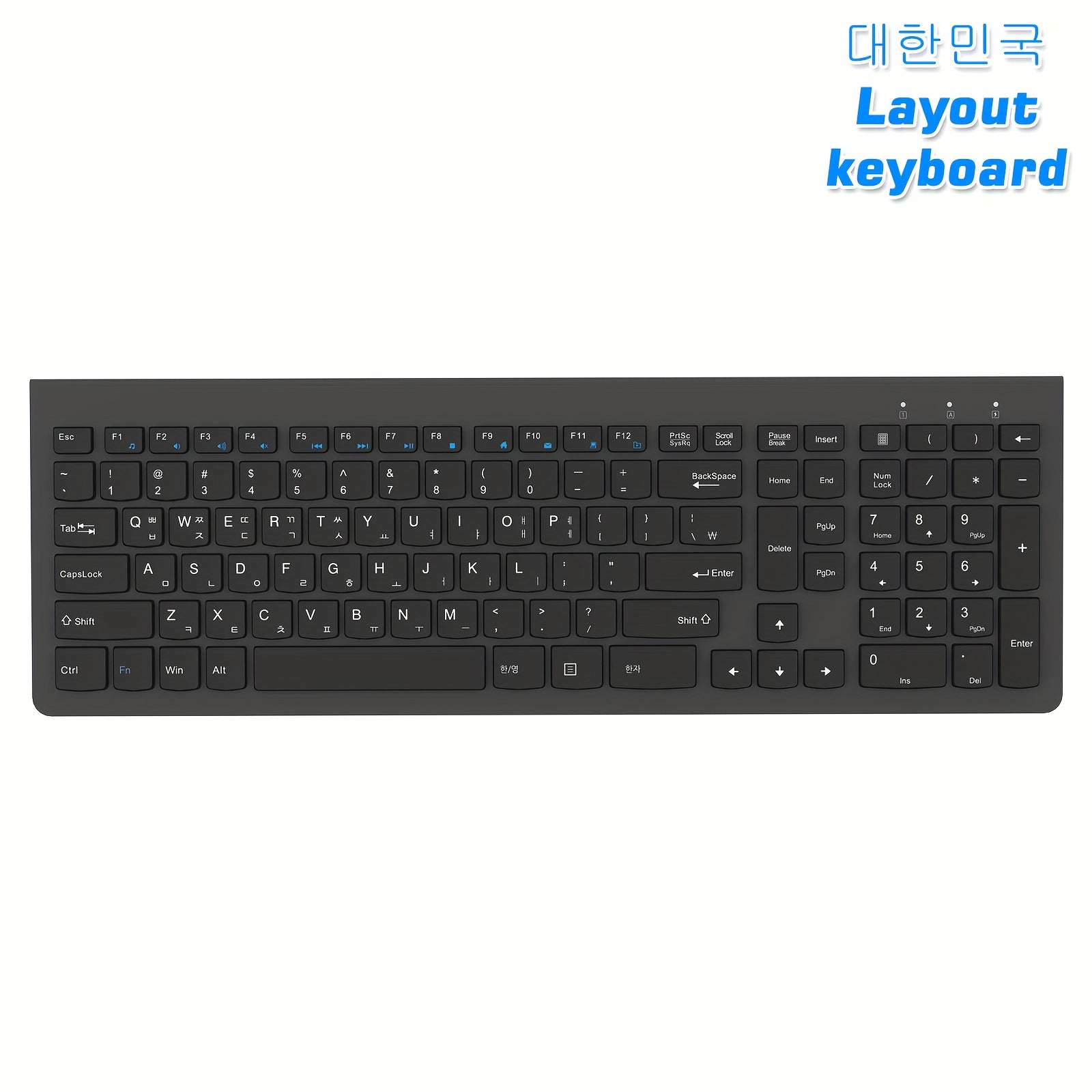BATTOP Universal Wireless Keyboard Featuring a Numeric Keypad, Ergonomic Structure, Compatibility with Multiple Devices, And Reliable Connectivity for Mac, Ipad, Android, And Windows