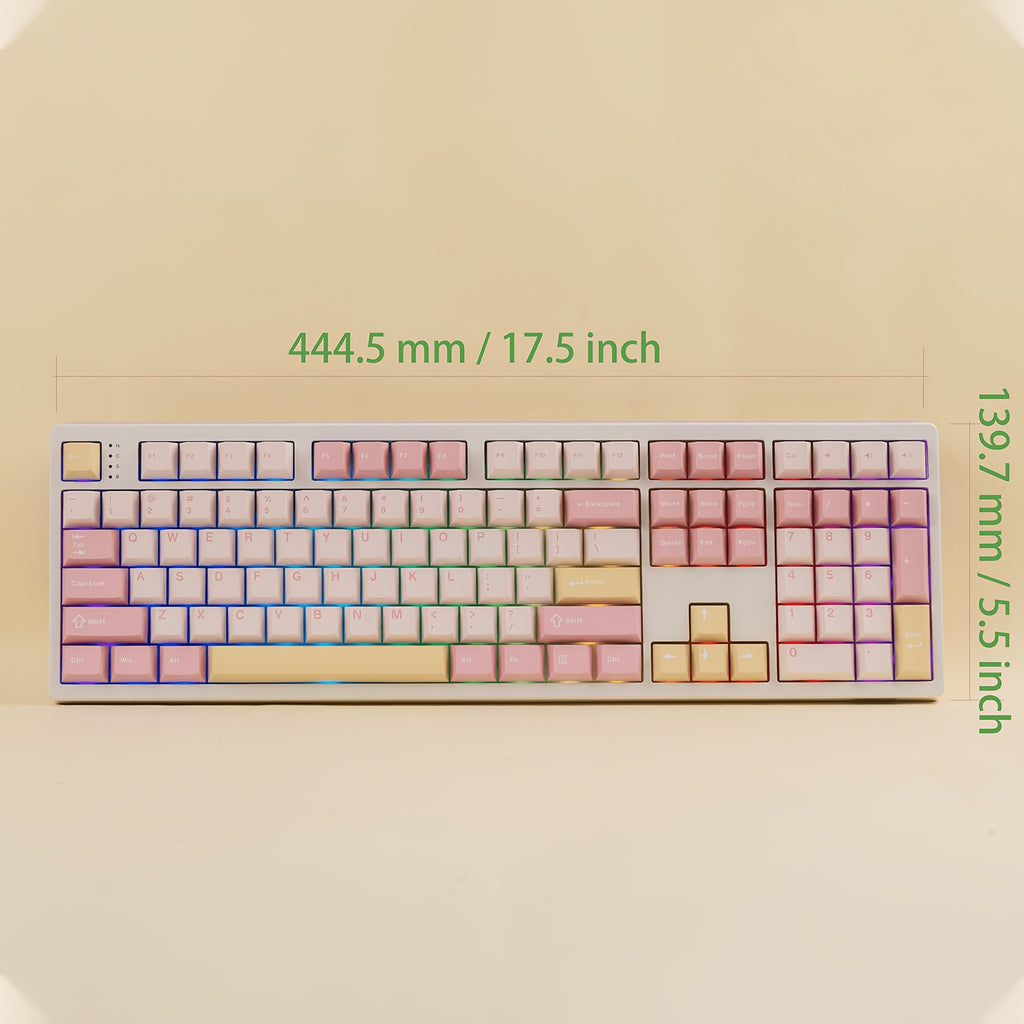 EPOMAKER TH108 Full Size Mechanical Keyboard, Wireless Gaming Keyboard with 8000Mah Battery, Creamy Gasket, 108 Keys, Hot Swap, Driver, RGB Backlight